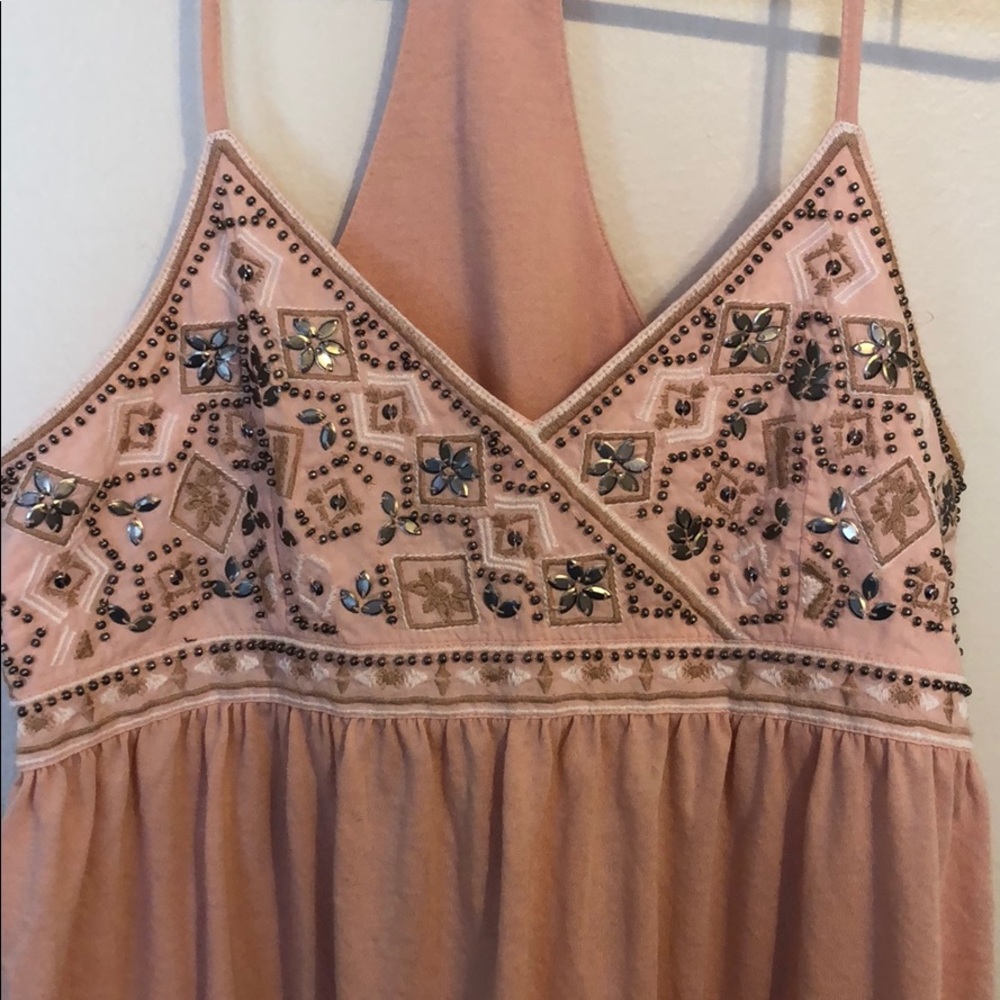 Light Pink/Peach Racerback Tank Top - Picture 5 of 5